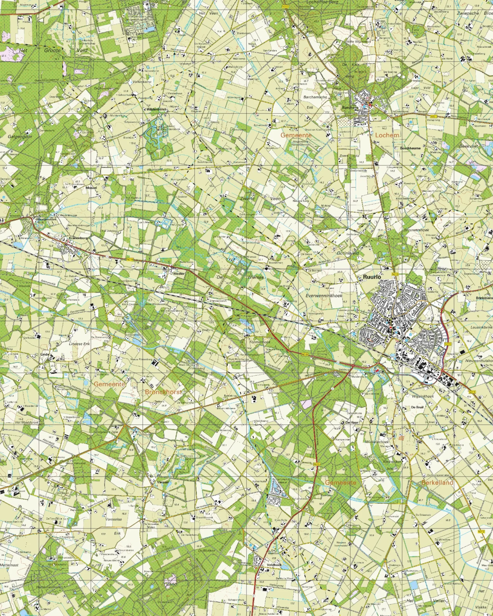 Topografische Kaart 34C Ruurlo