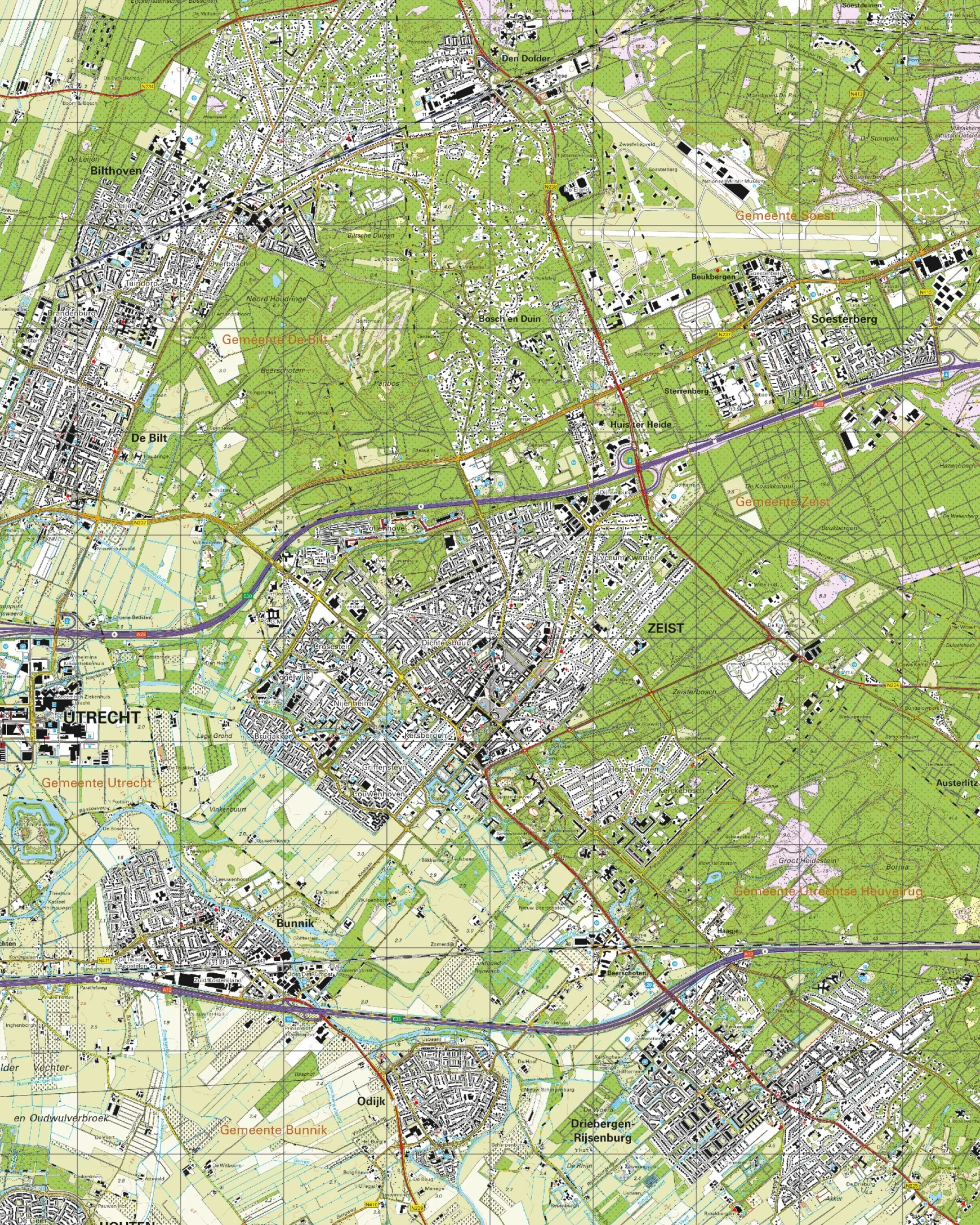 Topografische Kaart 32C Zeist
