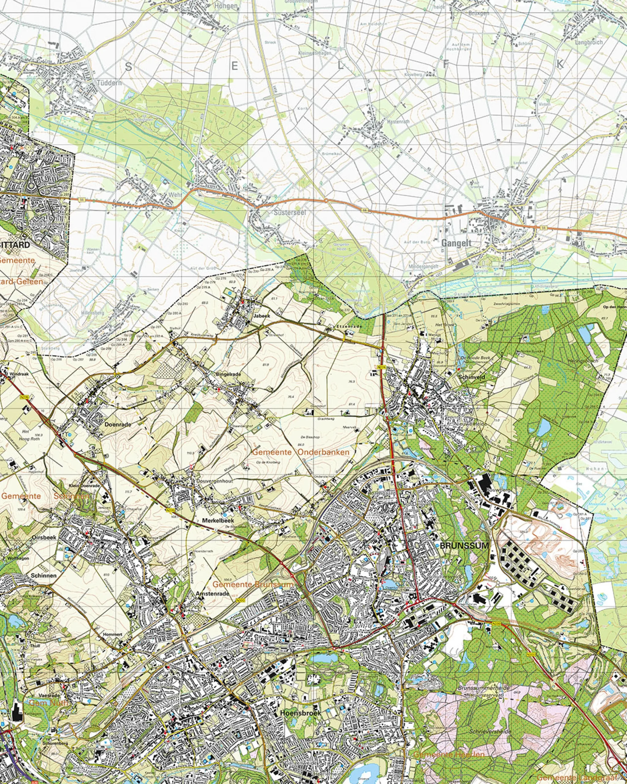 Topografische Kaart 60D Brunssum