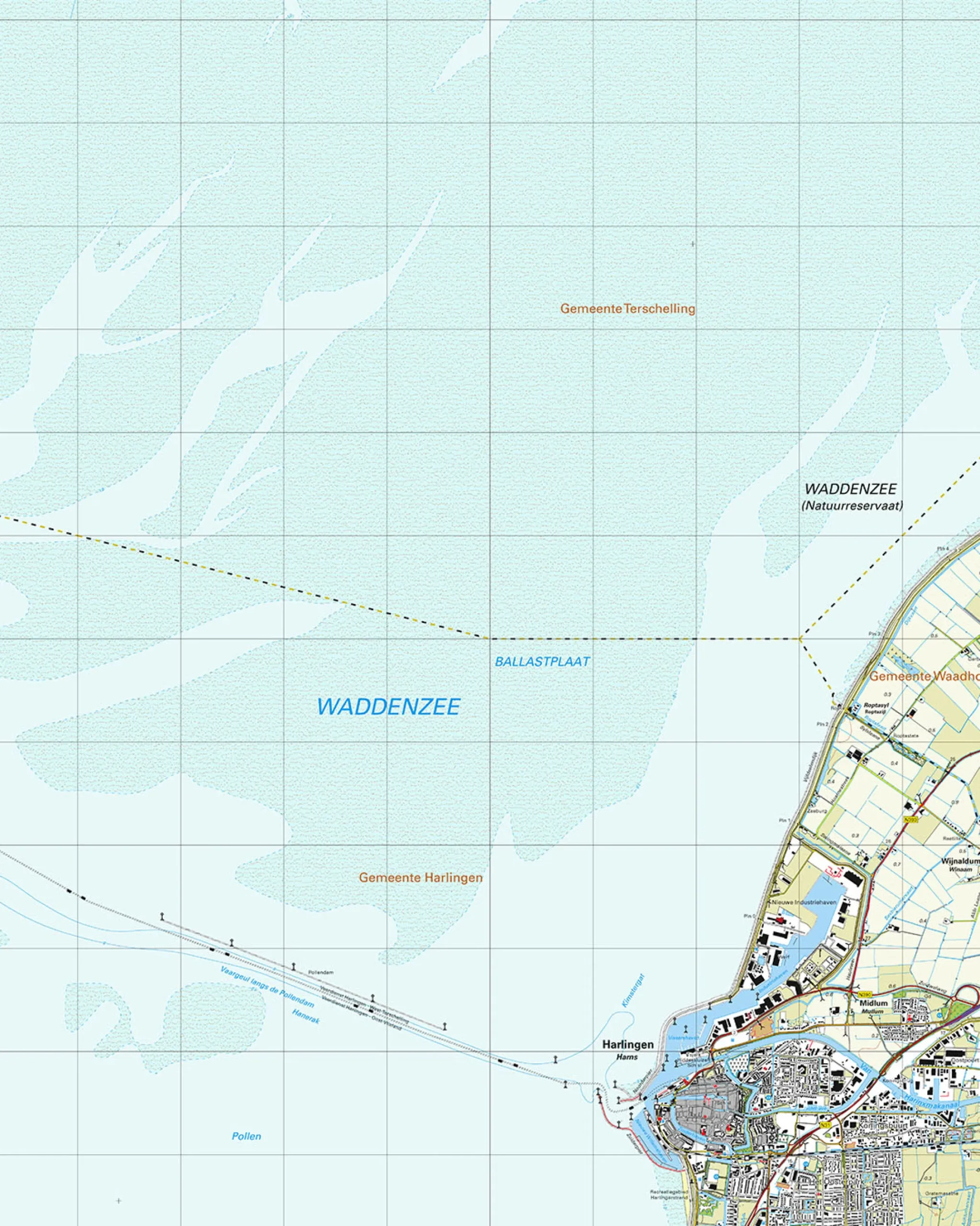 Topografische Kaart 5D Harlingen