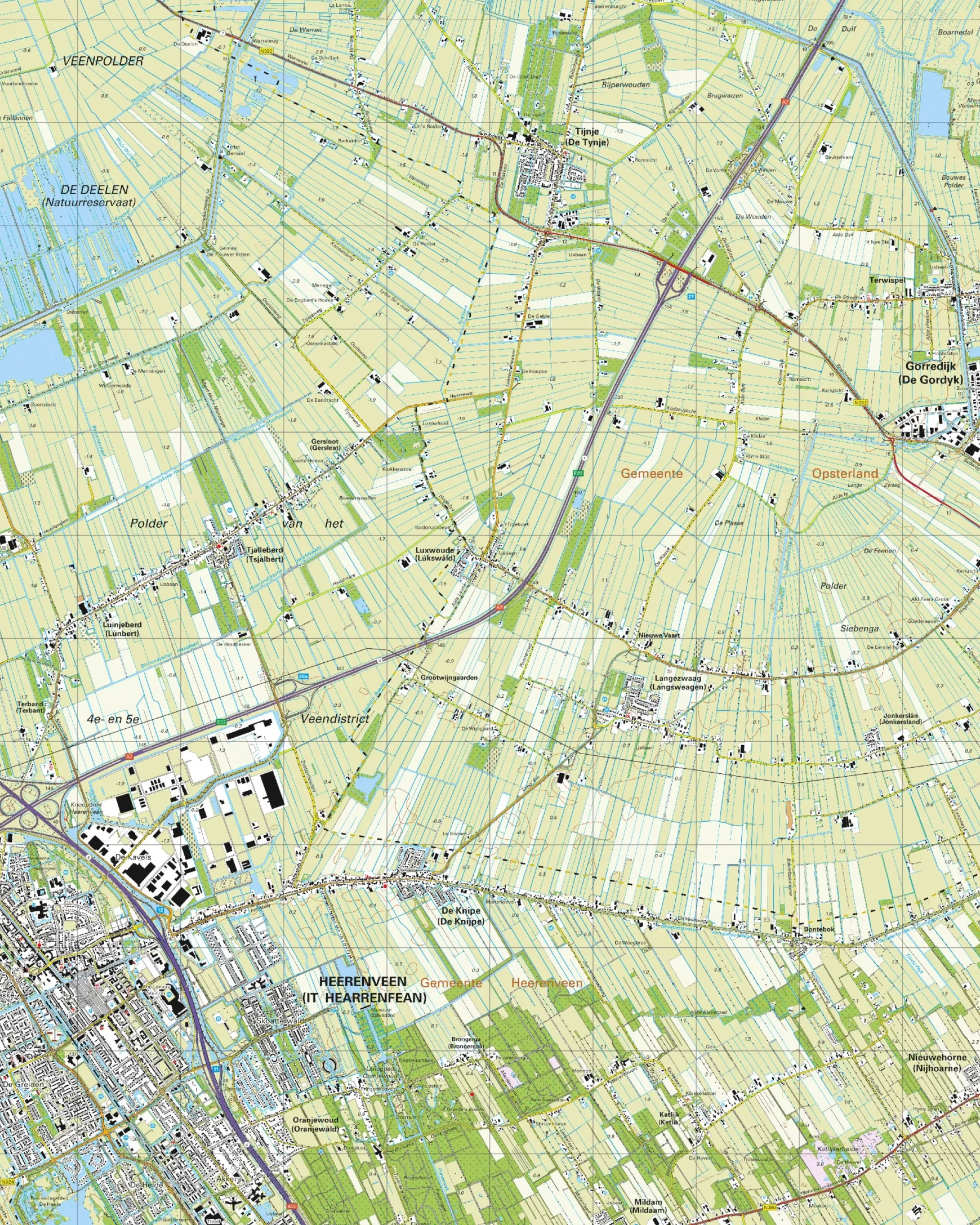 Topografische Kaart 11D Heerenveen