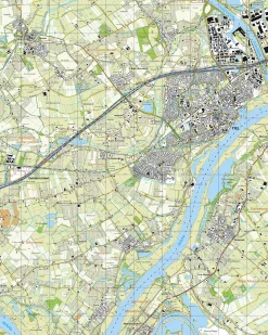 Topografische Kaart 39D Tiel