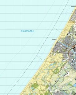 Topografische Kaart 30E Katwijk aan Zee