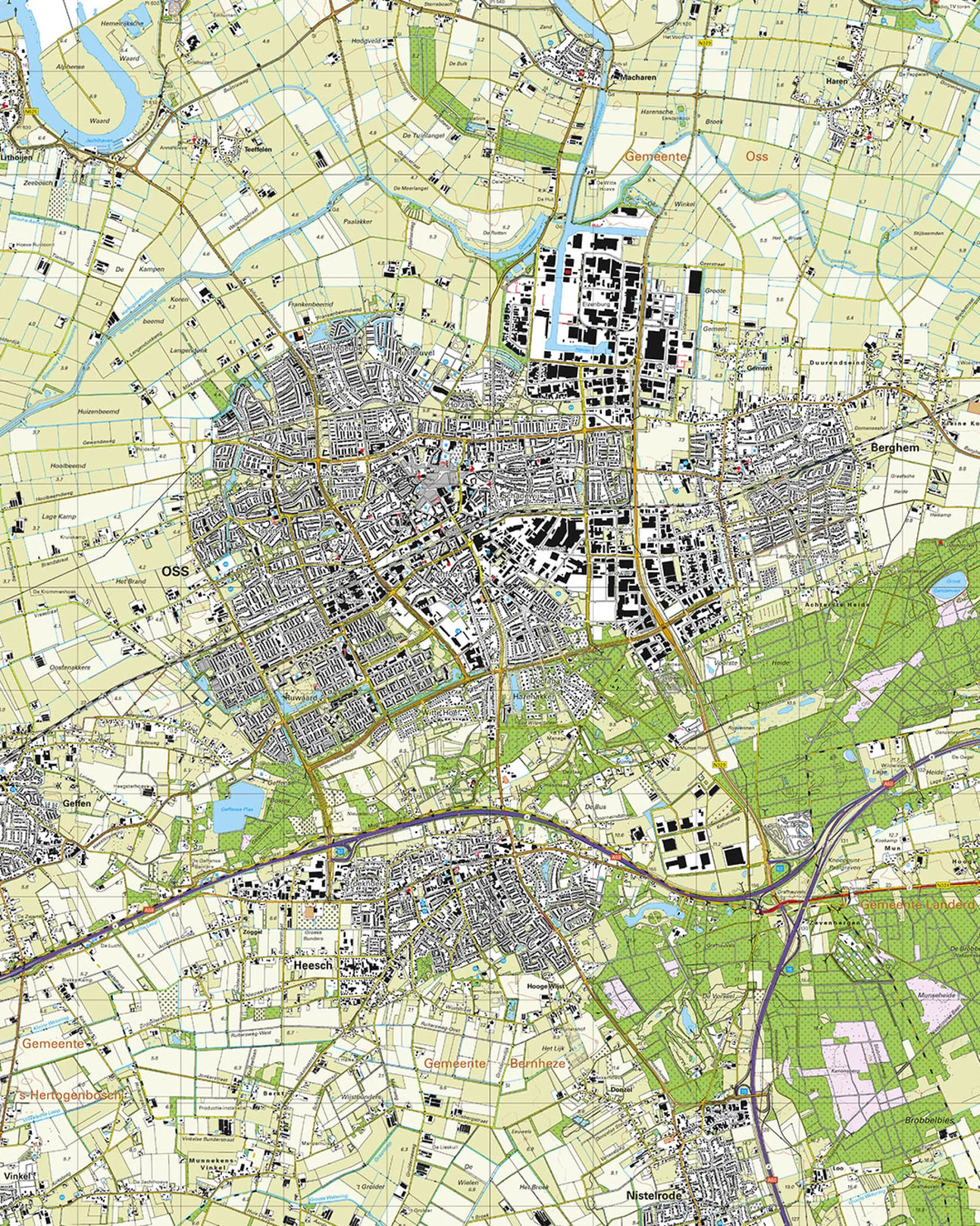 Topografische Kaart 45E Oss