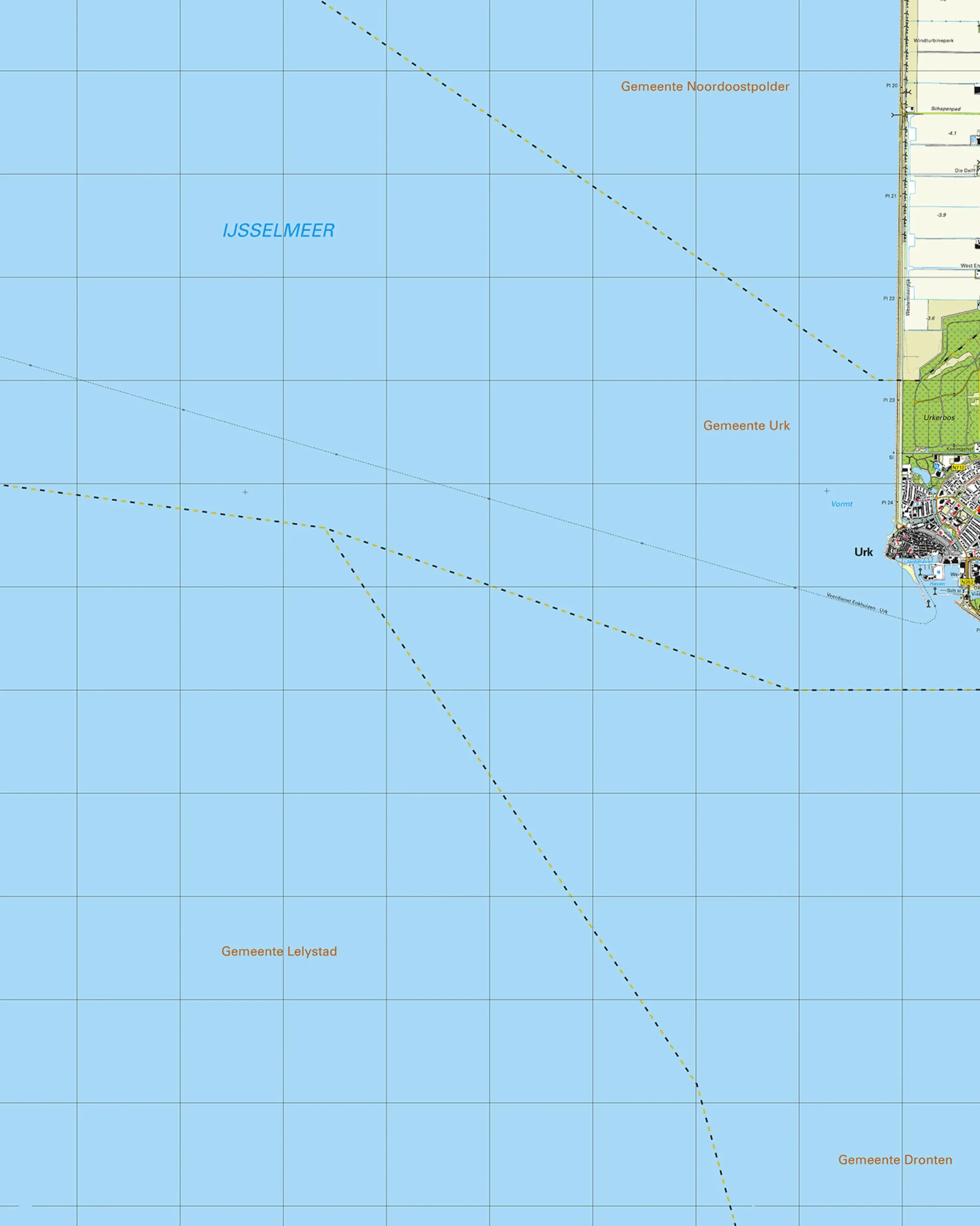 Topografische Kaart 20E Urk