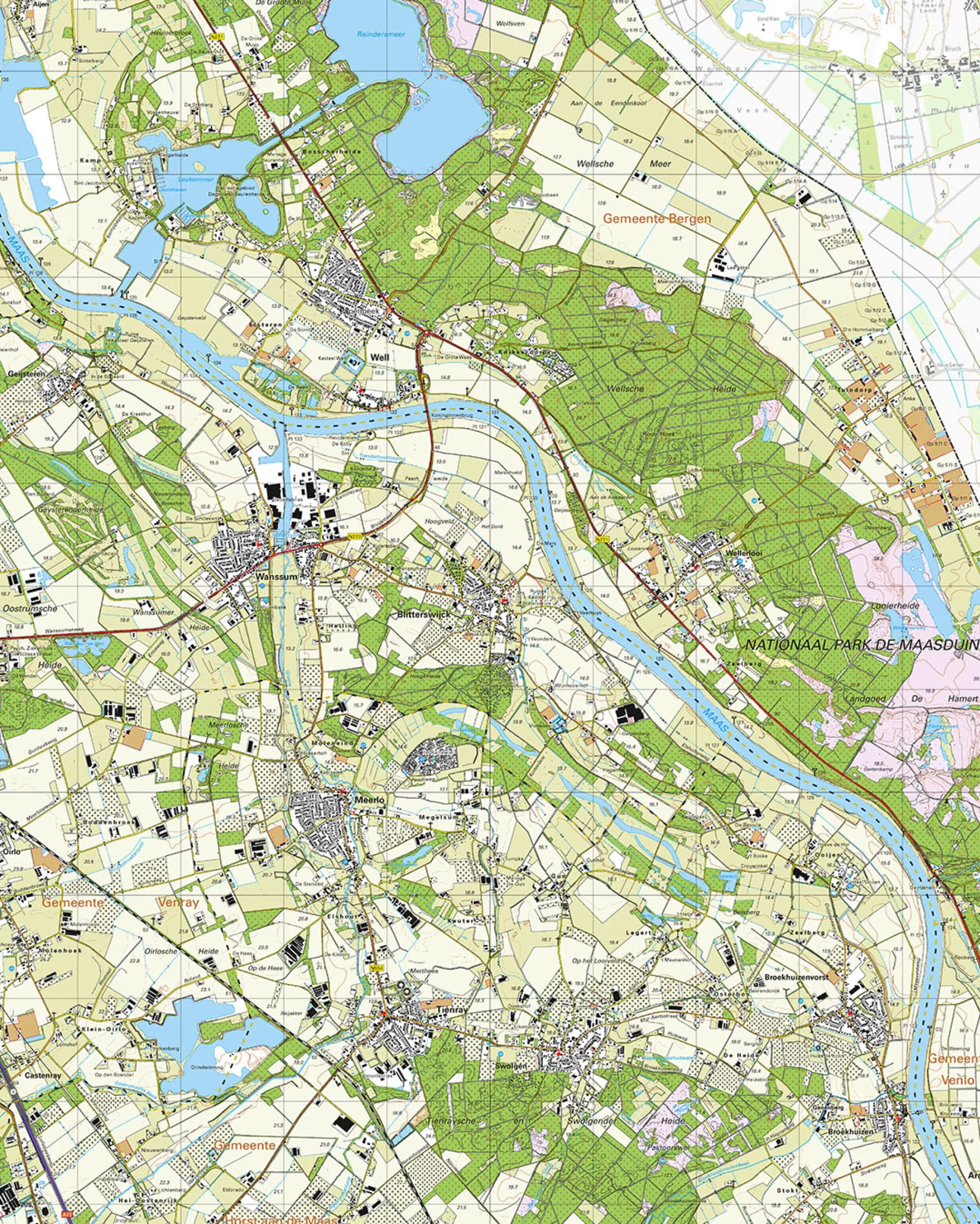 Topografische Kaart 52E Well