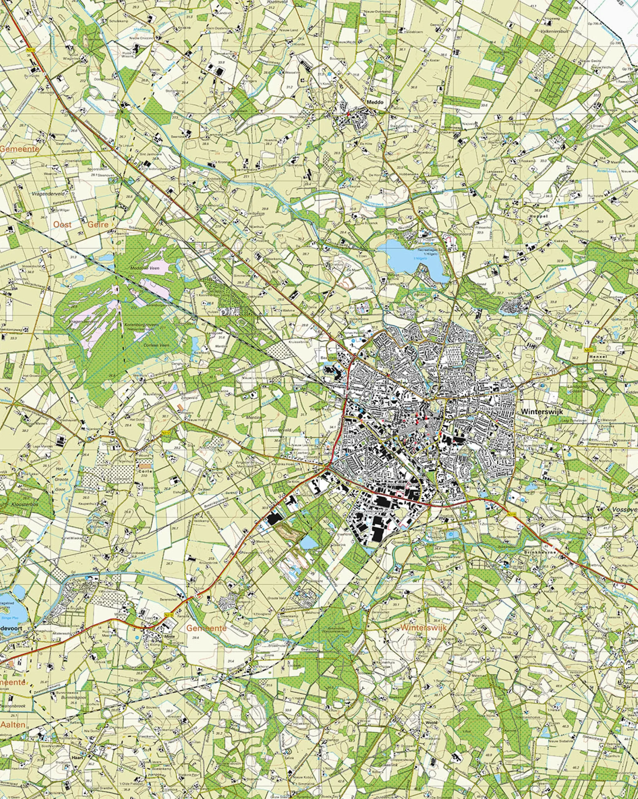 Topografische Kaart 41E Winterswijk