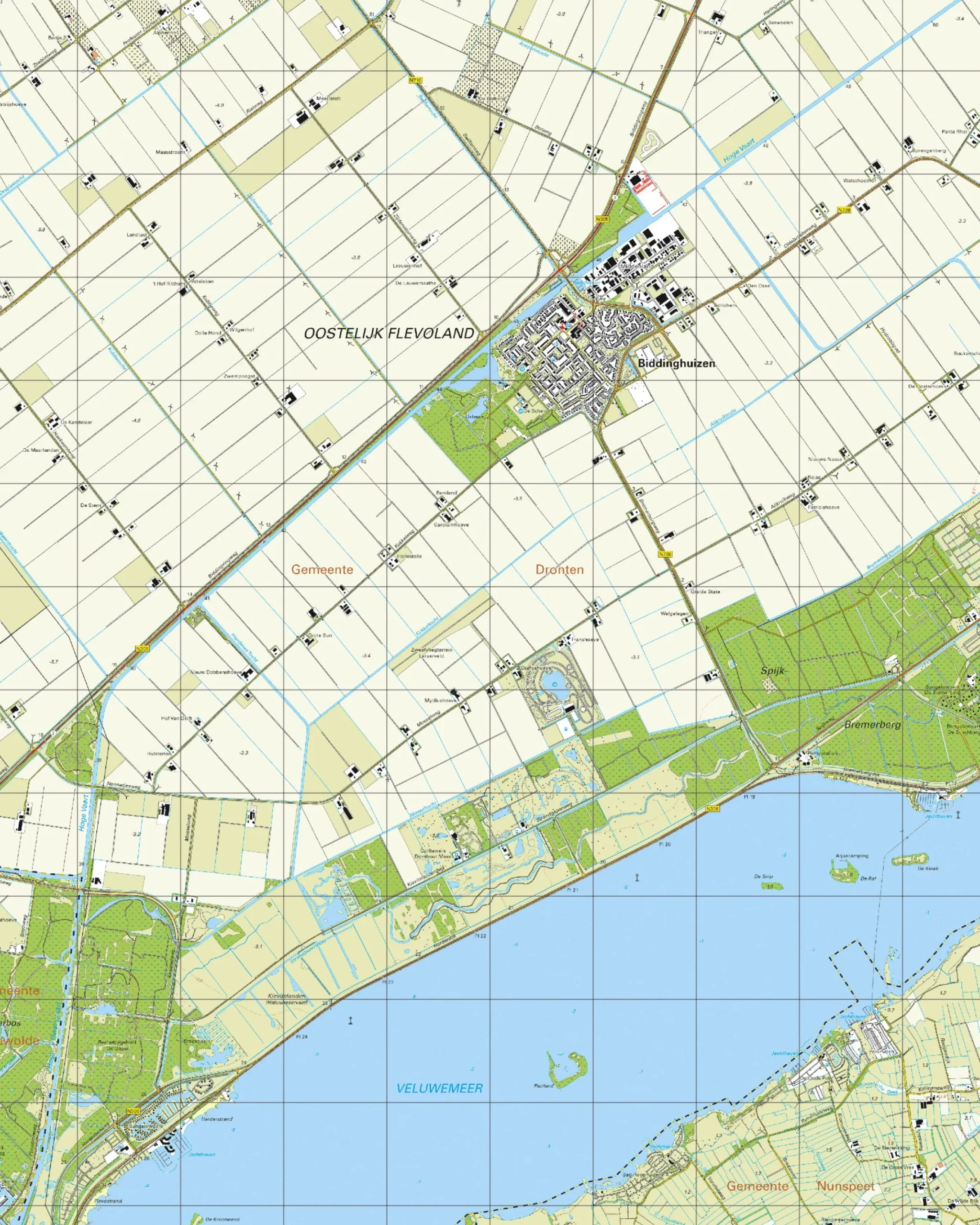 Topografische Kaart 26F Biddingshuizen