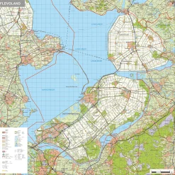 Topografische kaart Flevoland 1:100.000 – 1475ZM