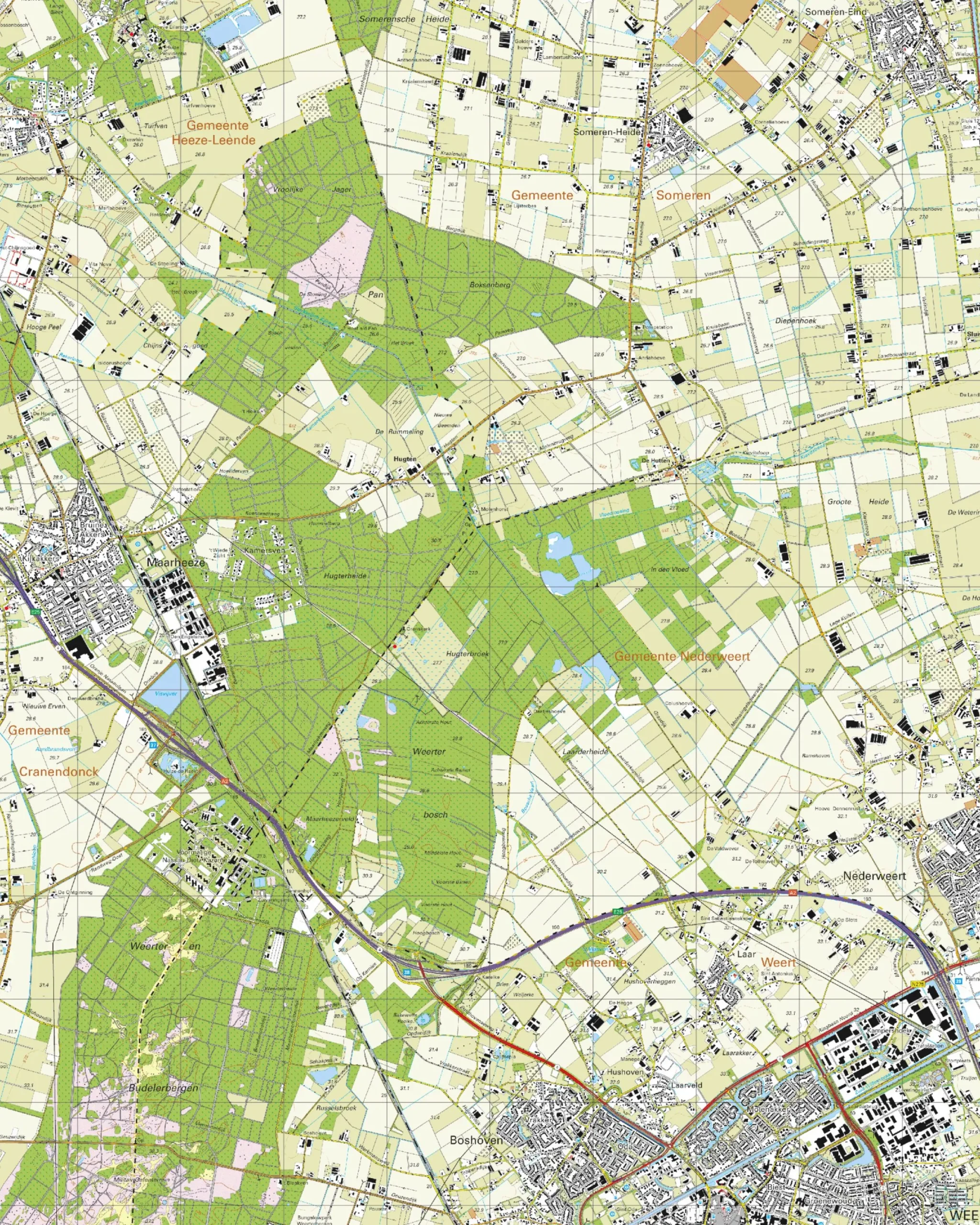 Topografische Kaart 57F Maarheze