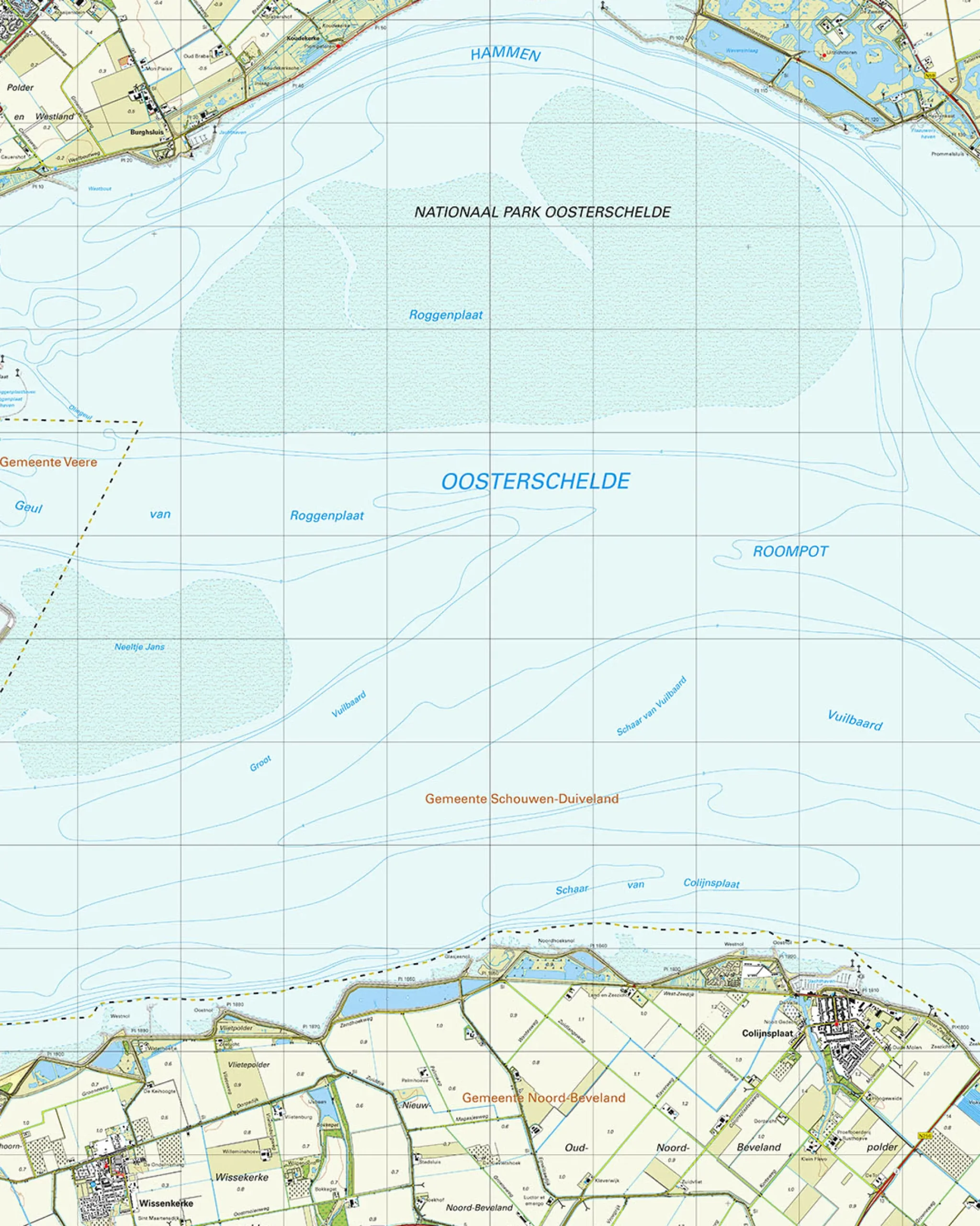 Topografische Kaart 42G Colijnsplaat
