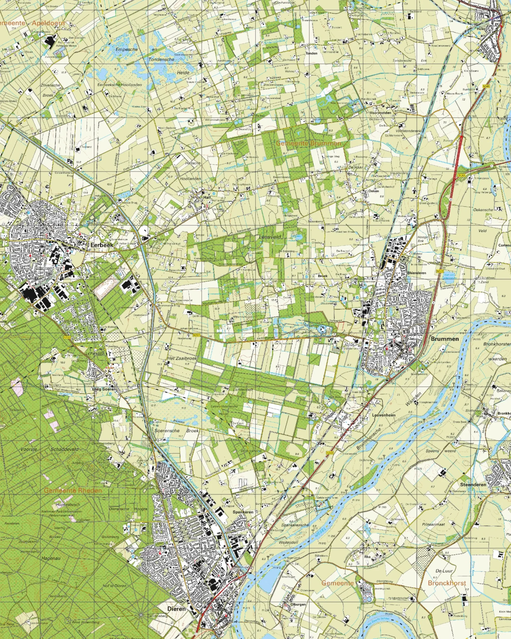 Topografische Kaart 33G Dieren