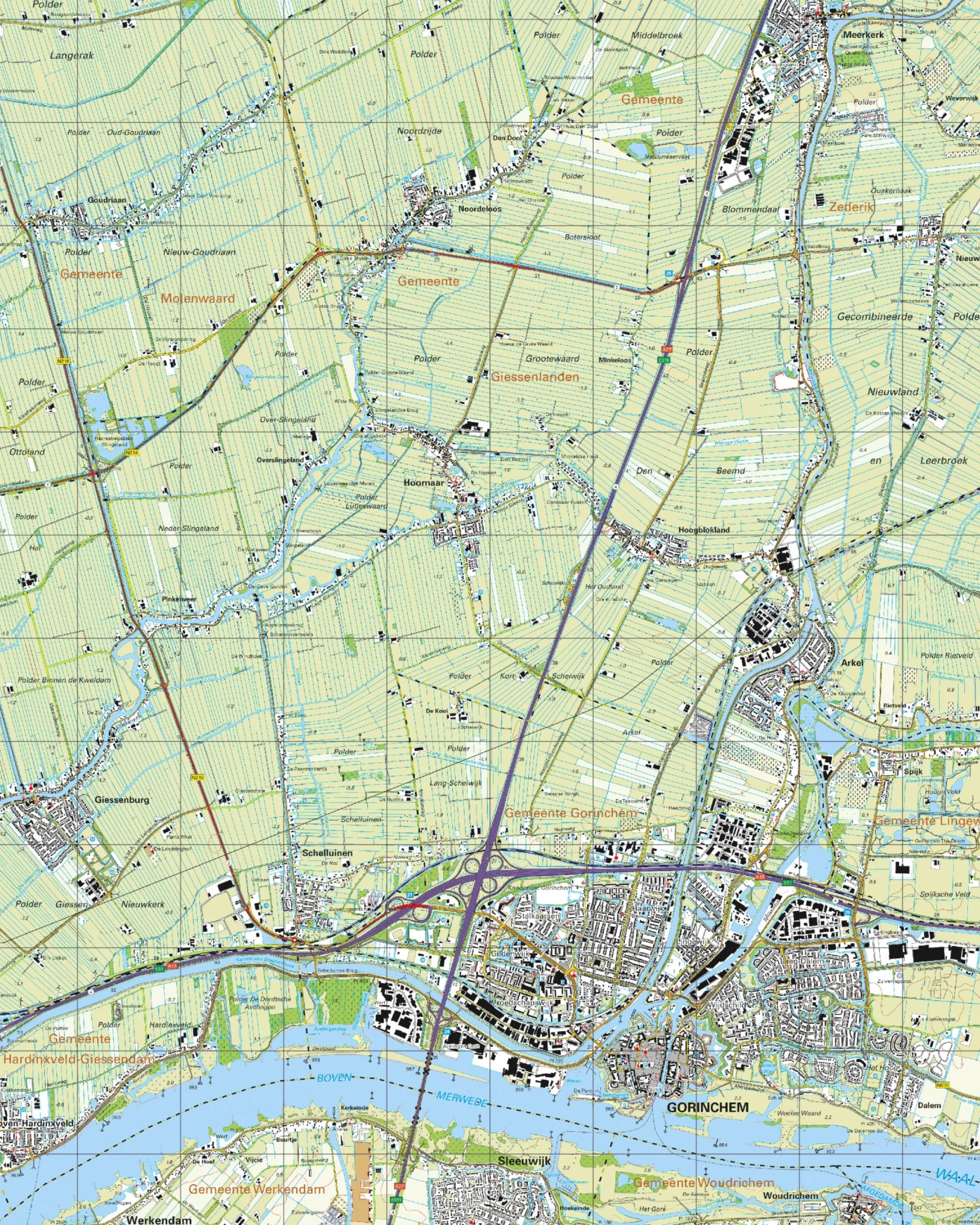Topografische Kaart 38G Gorinchem