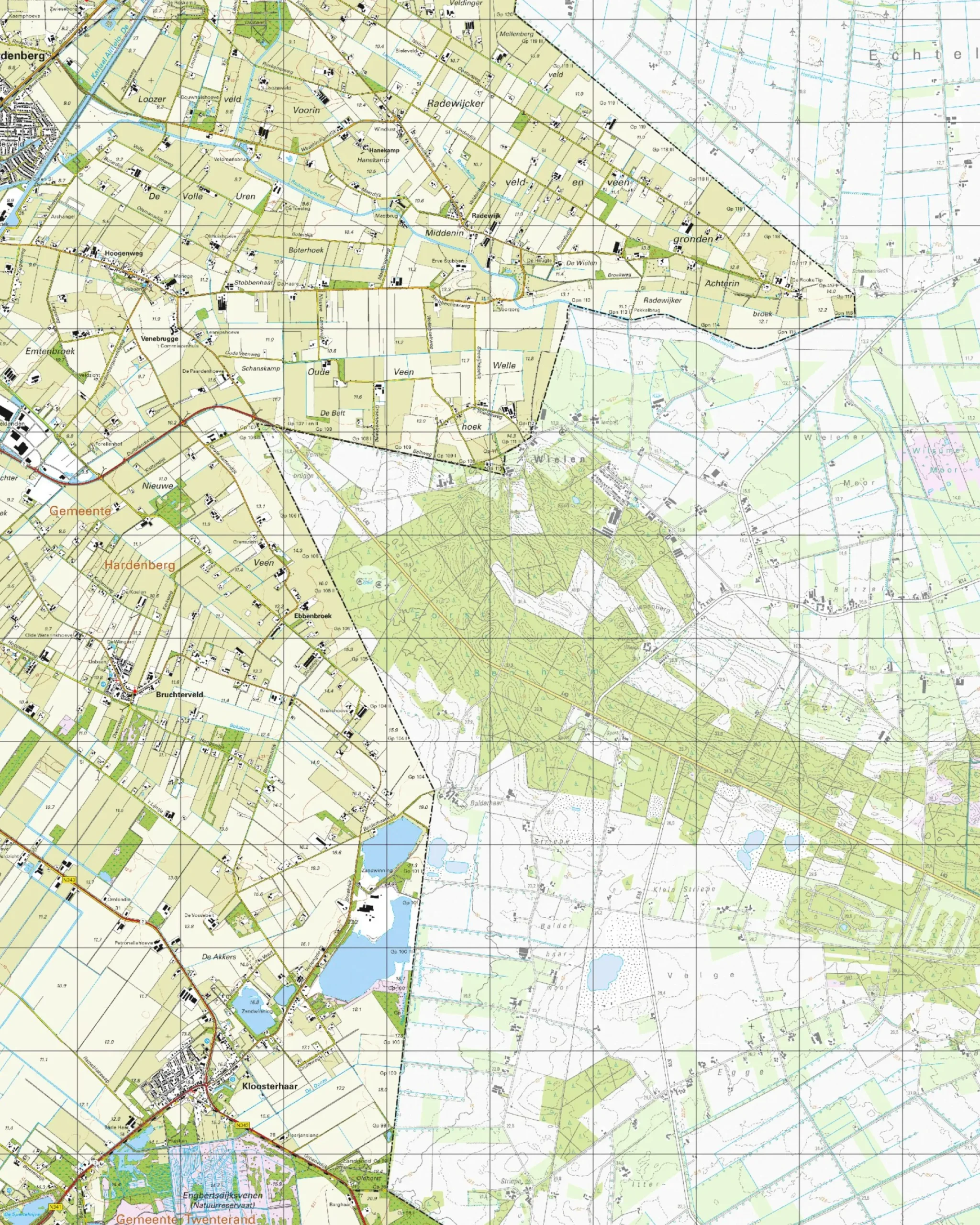 Topografische Kaart 22G Kloosterhaar