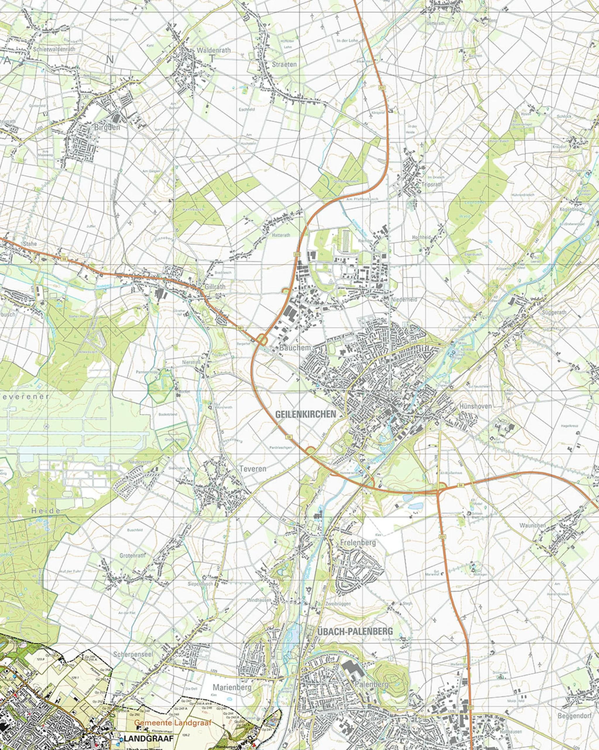 Topografische Kaart 60G Landgraaf