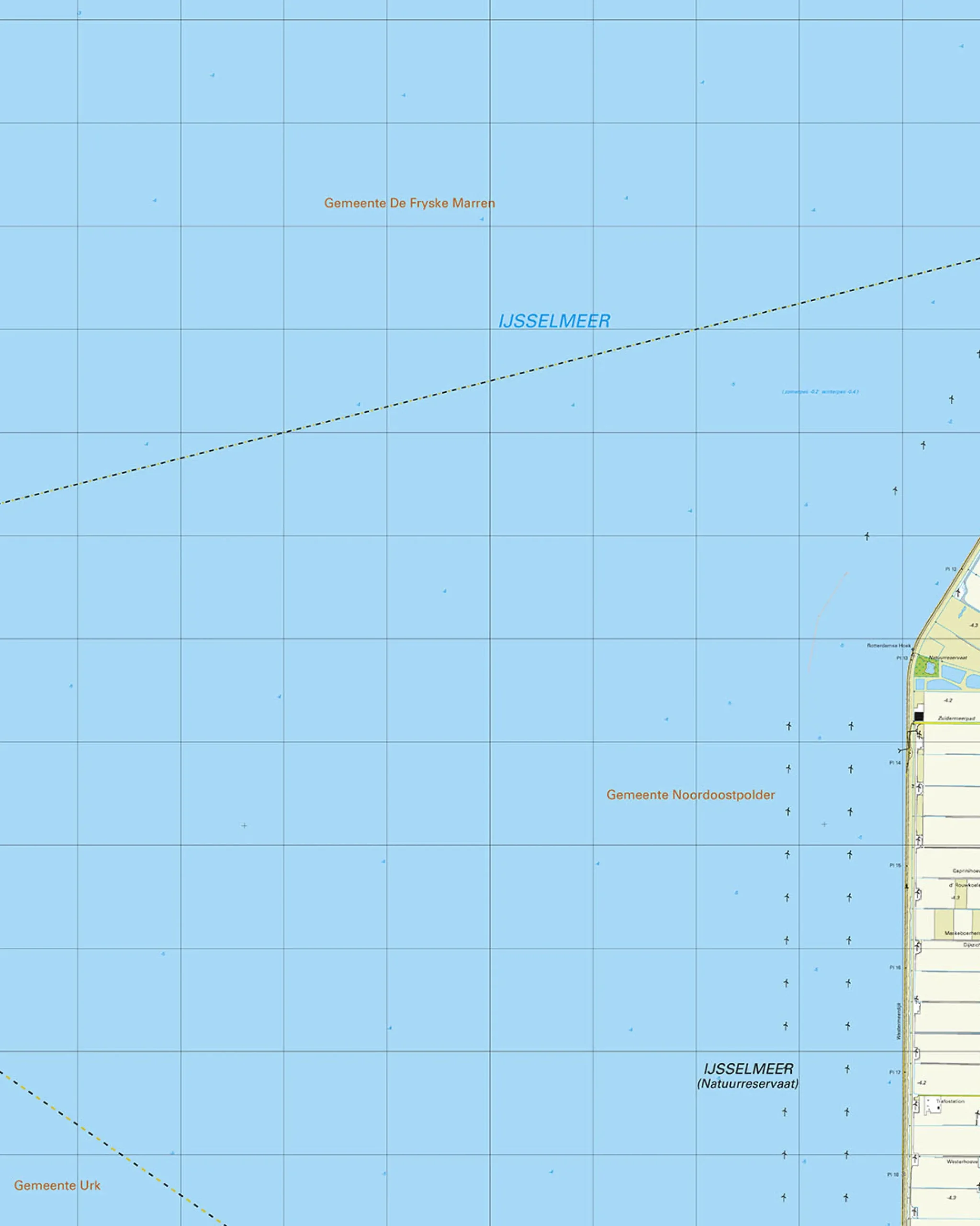 Topografische Kaart 15G Noordoostpolder