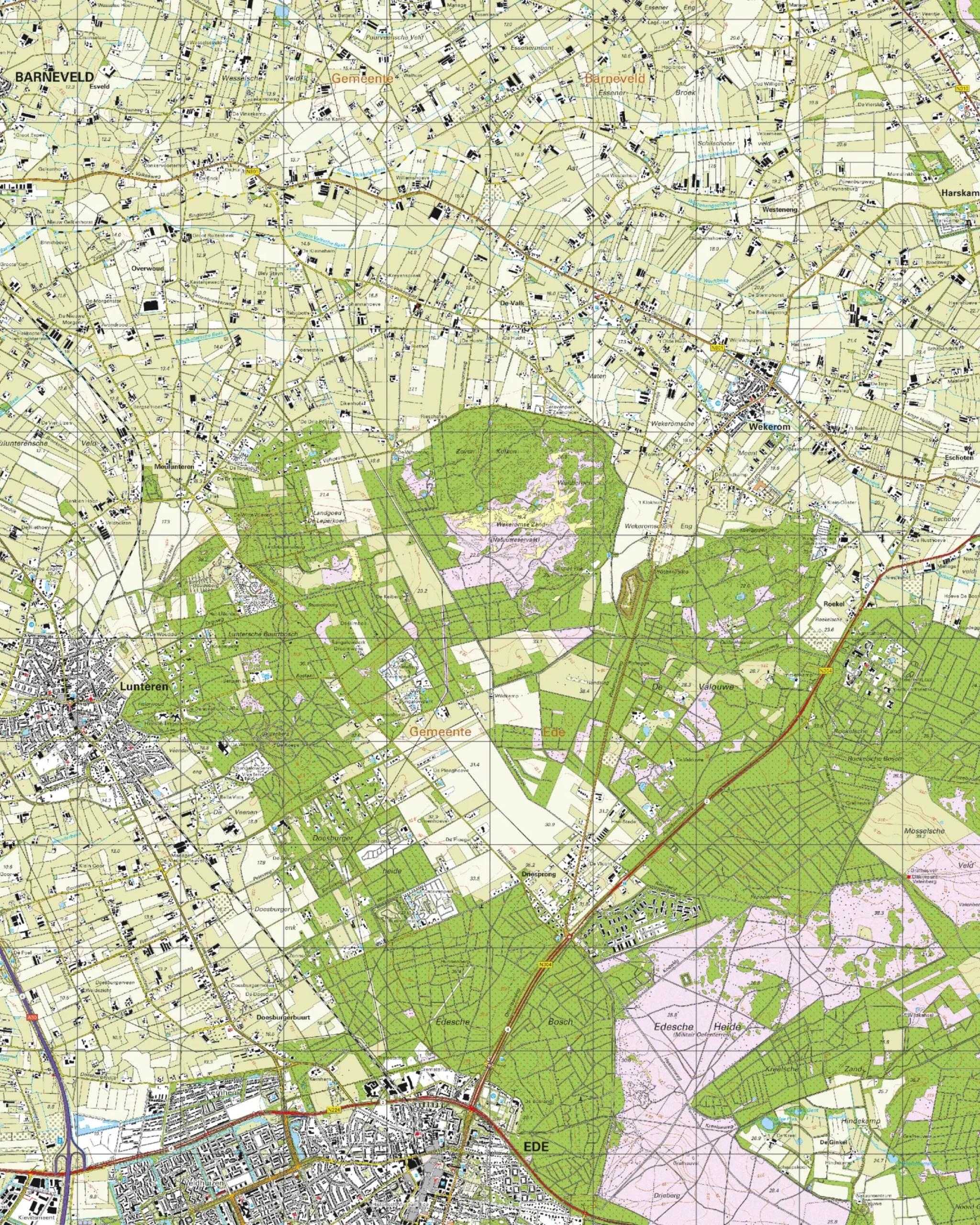 Topografische Kaart 32H Ede