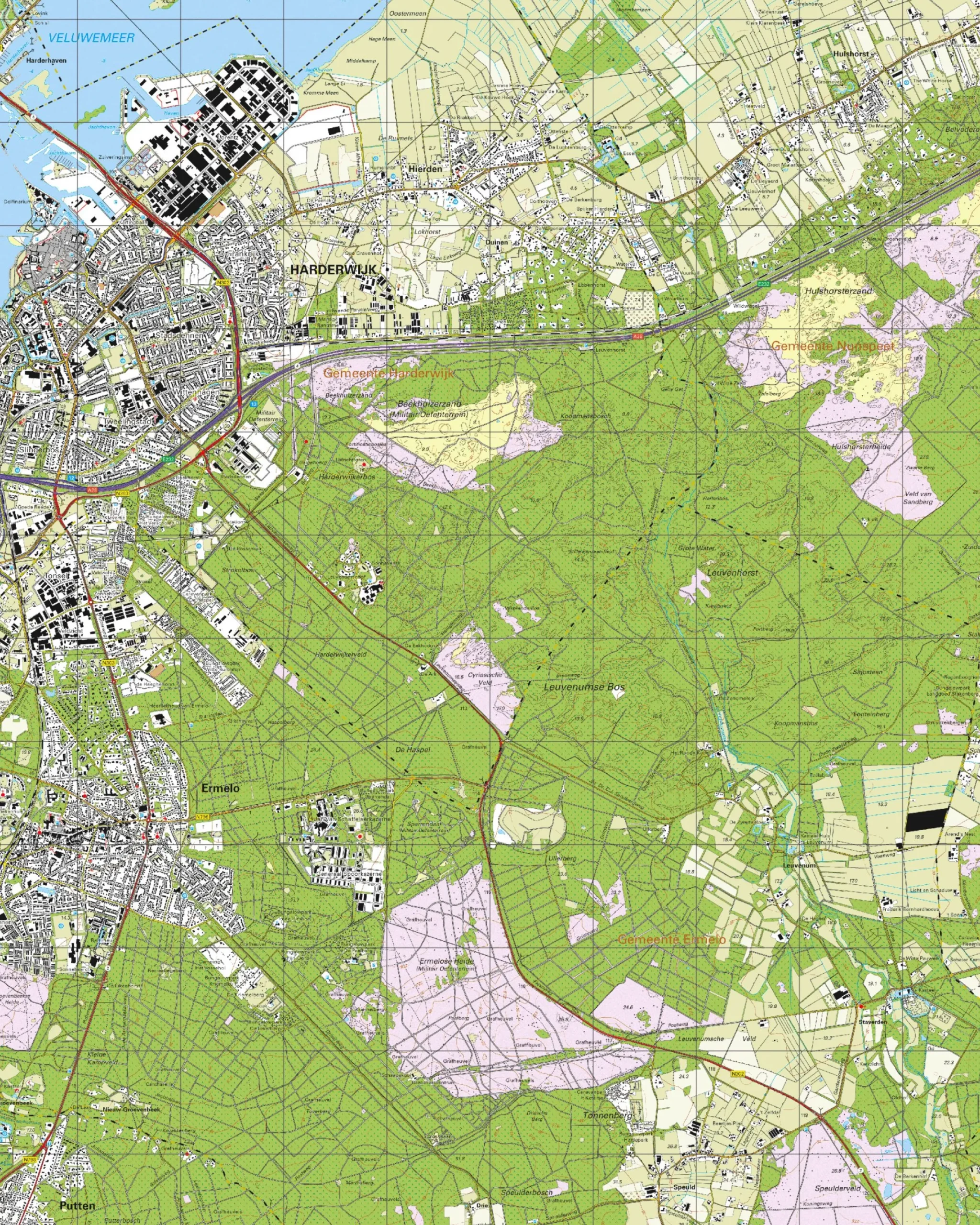 Topografische Kaart 26H Harderwijk
