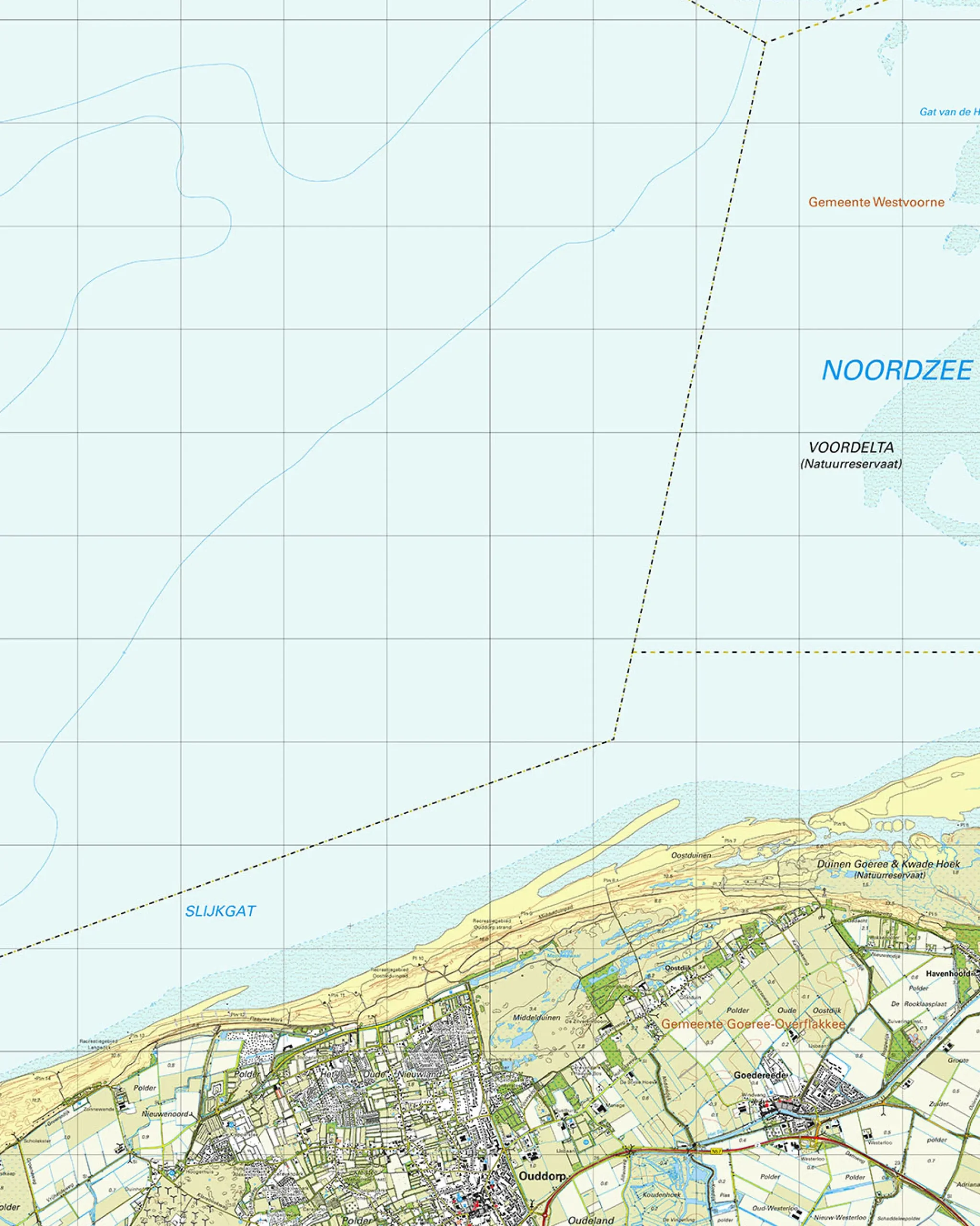 Topografische Kaart 36H Ouddorp