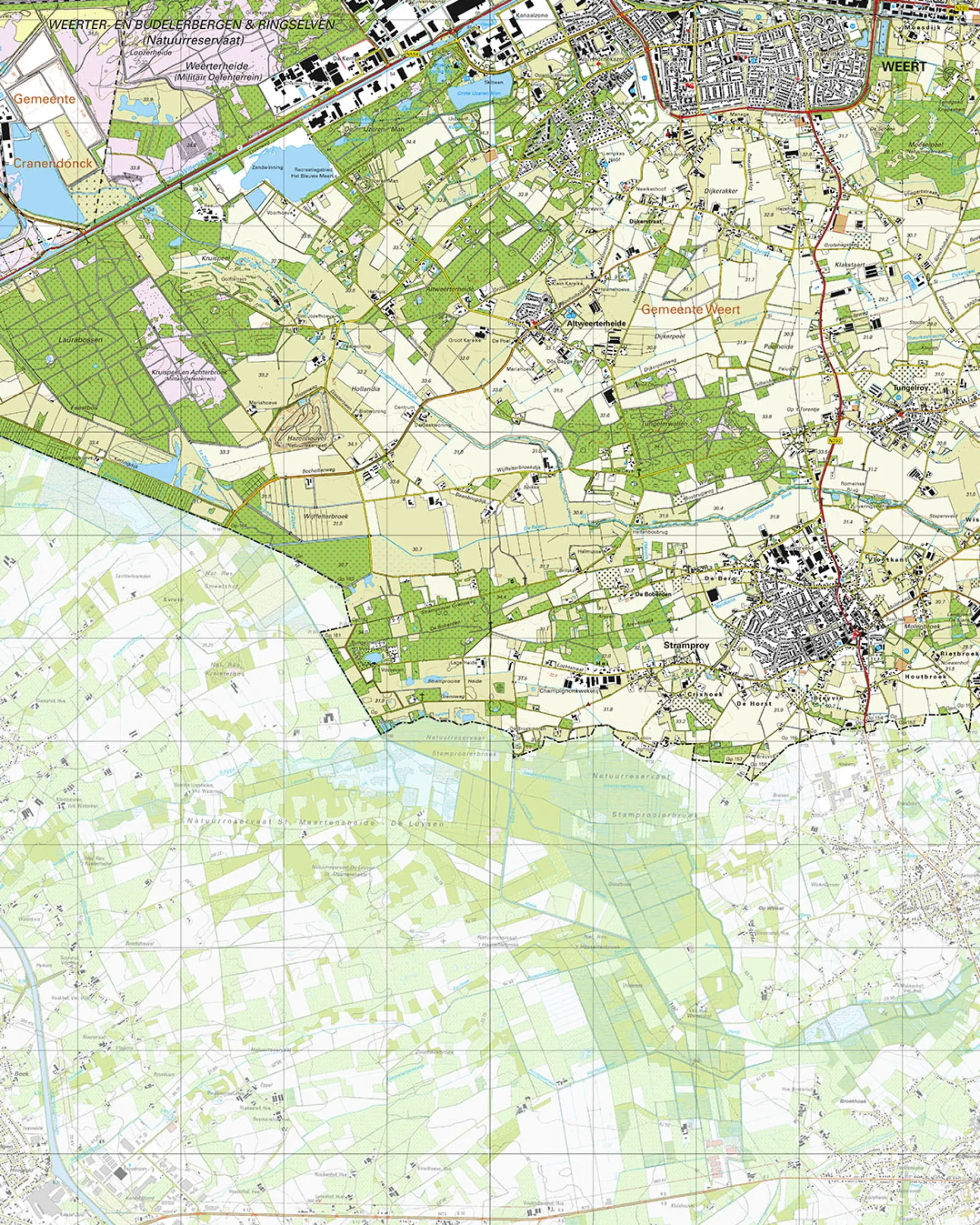 Topografische Kaart 57H Stramproy