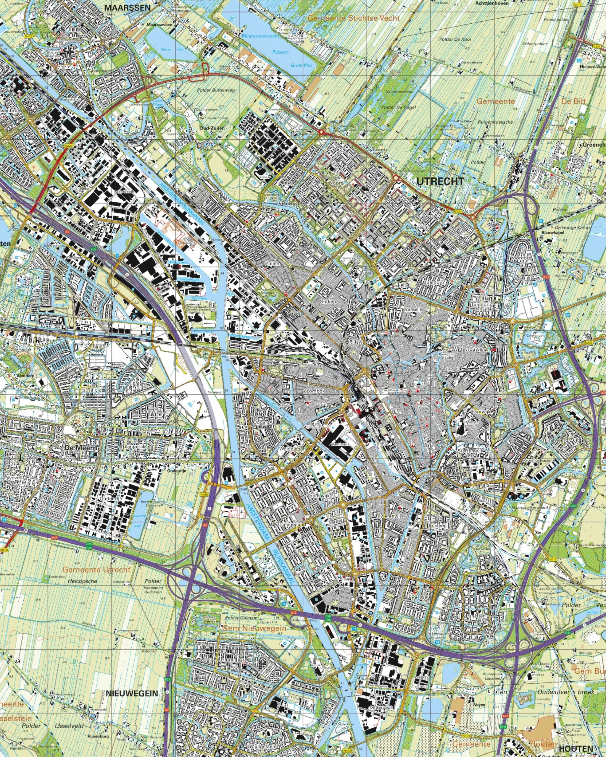 Topografische Kaart 31H Utrecht