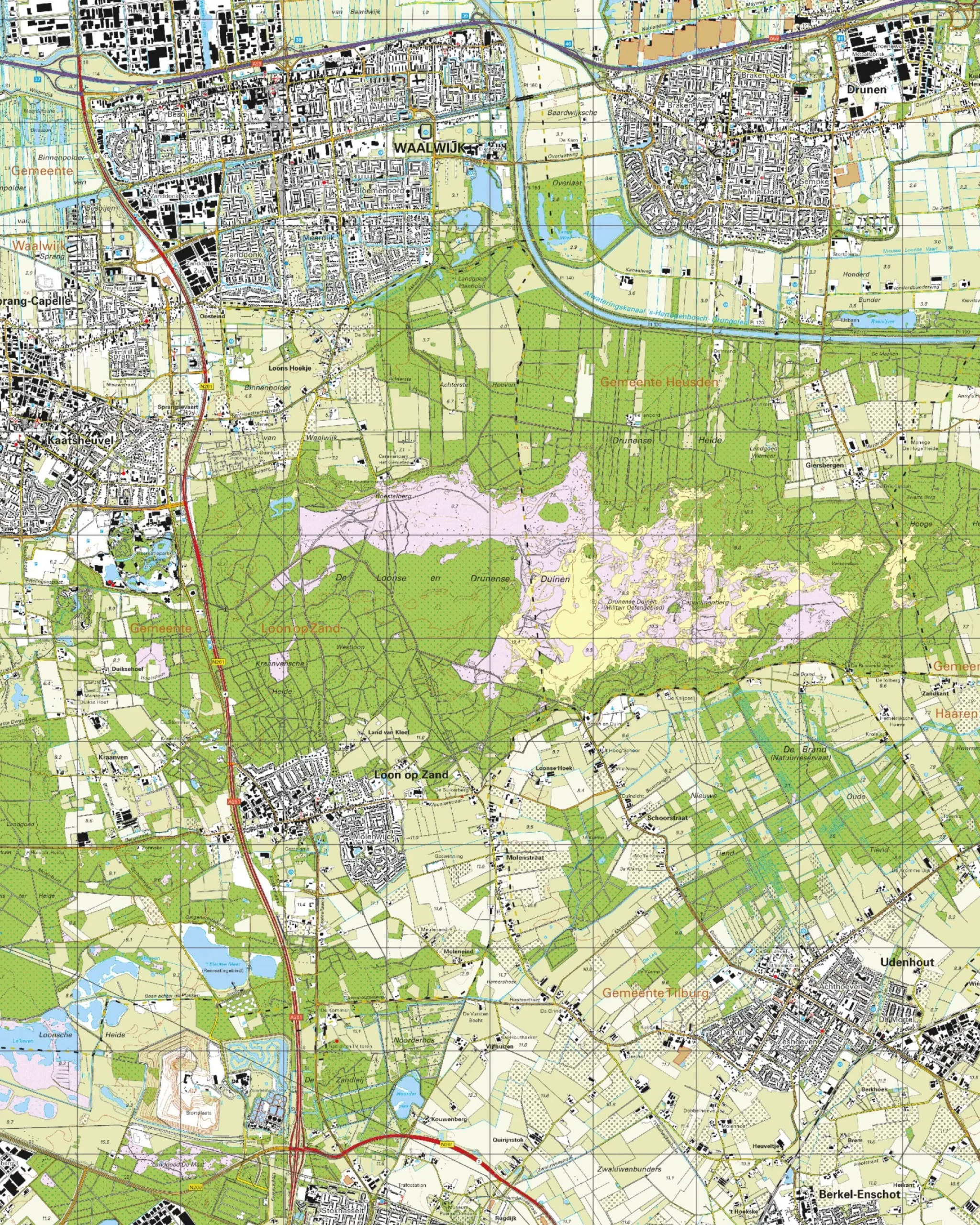 Topografische Kaart 44H Waalwijk