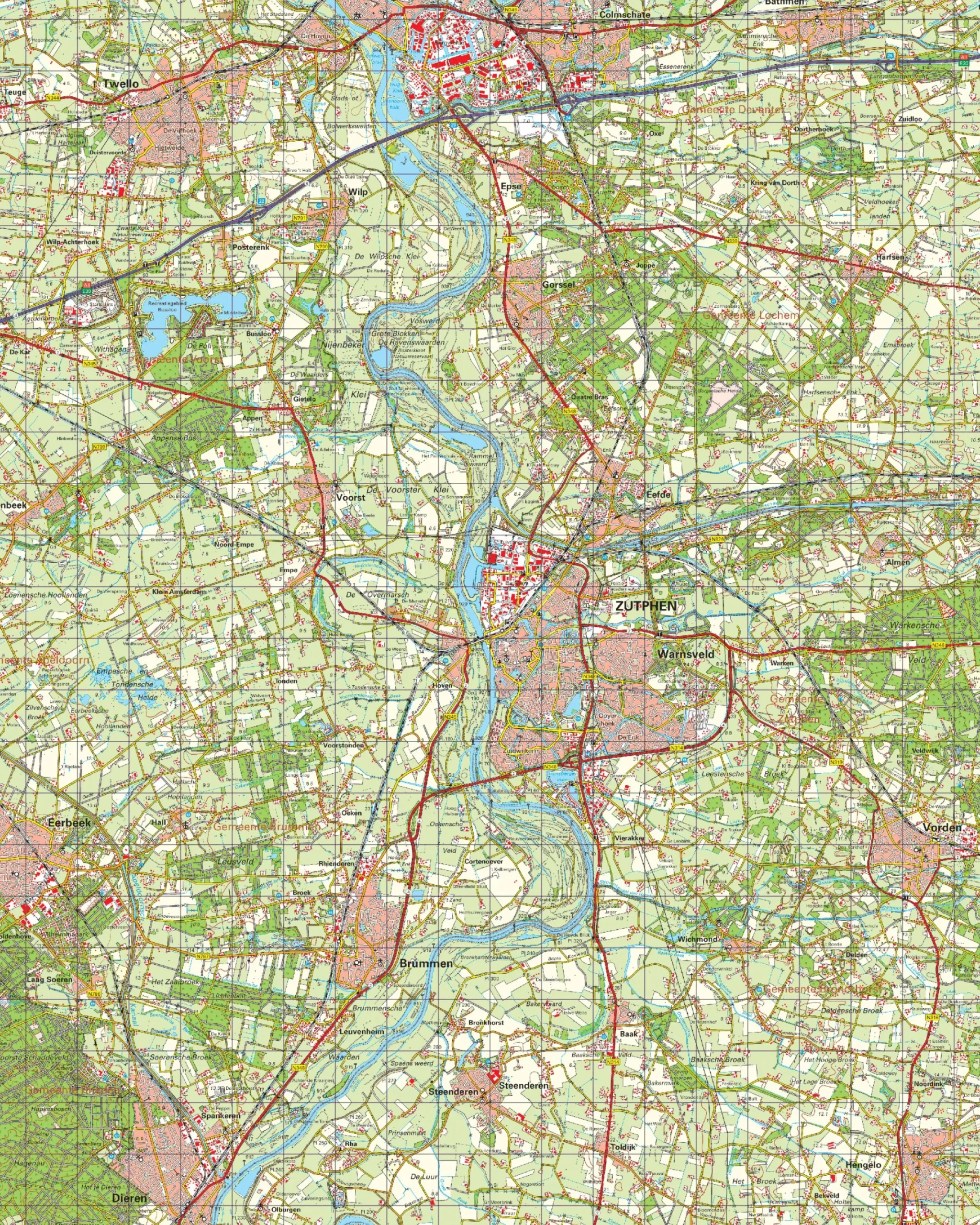 Topografische Kaart 33 Oost Apeldoorn