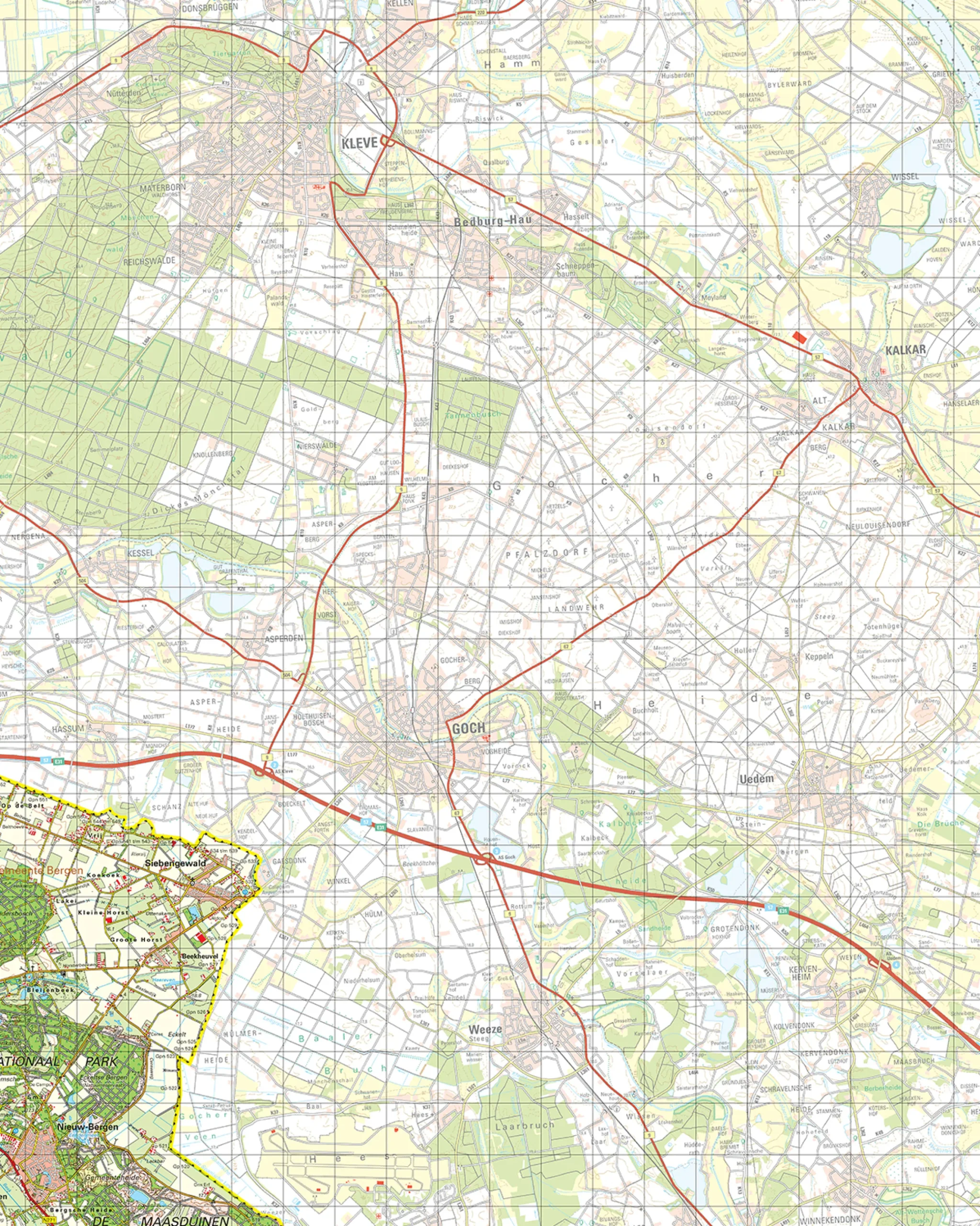 Topografische Kaart 46 Oost Gennep