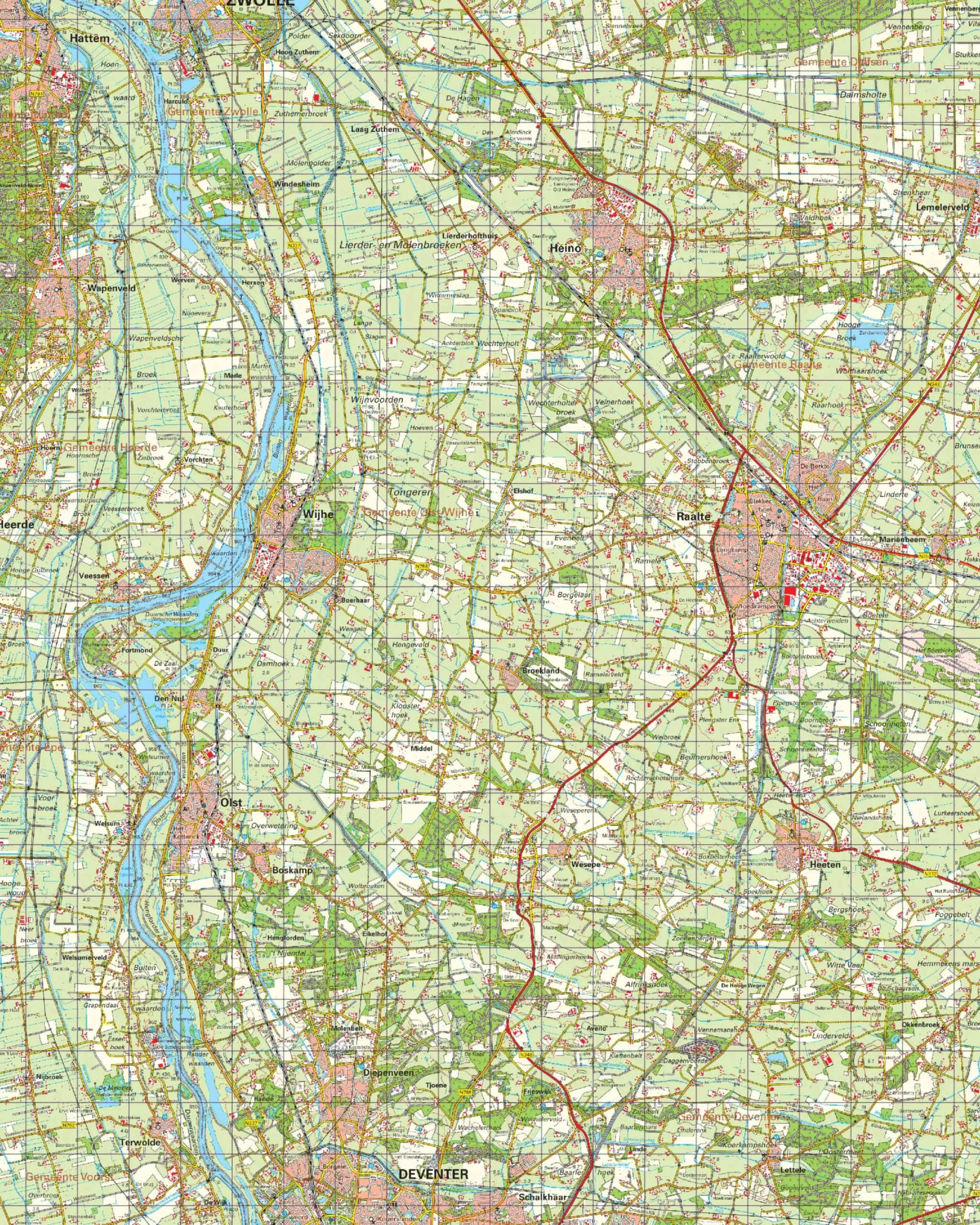 Topografische Kaart 27 Oost Heerde