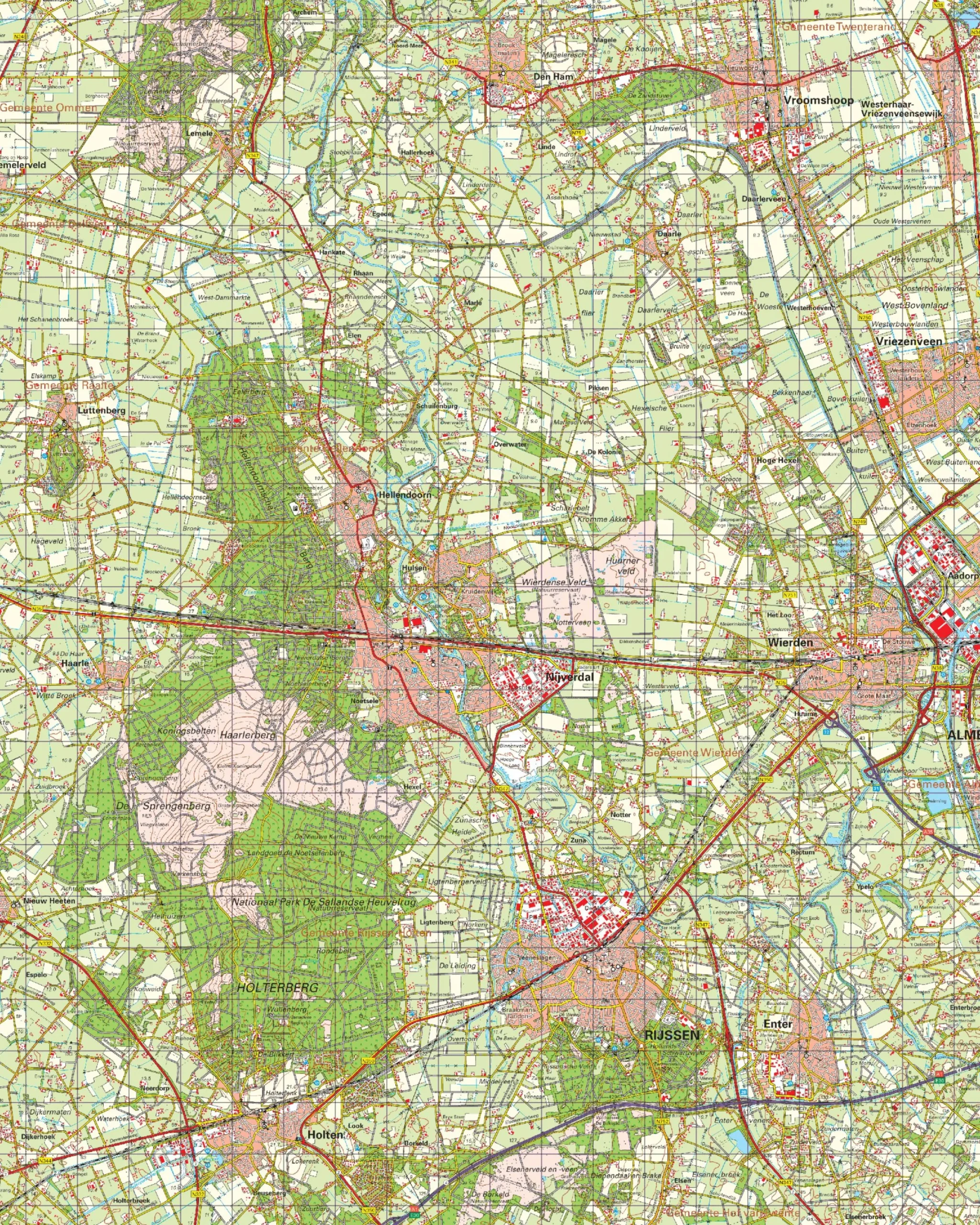 Topografische Kaart 28 West Almelo