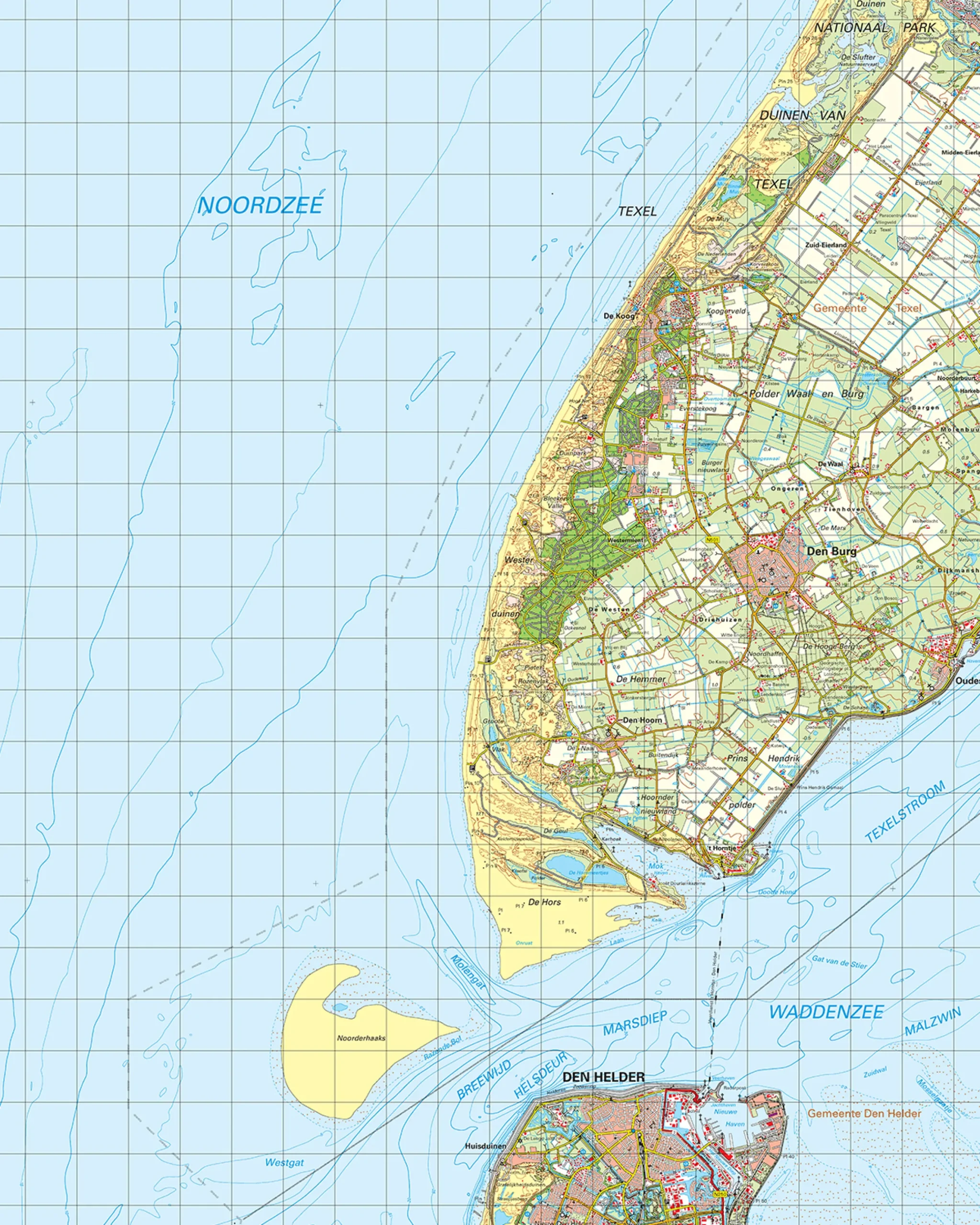 Topografische Kaart 9 West Den Helder