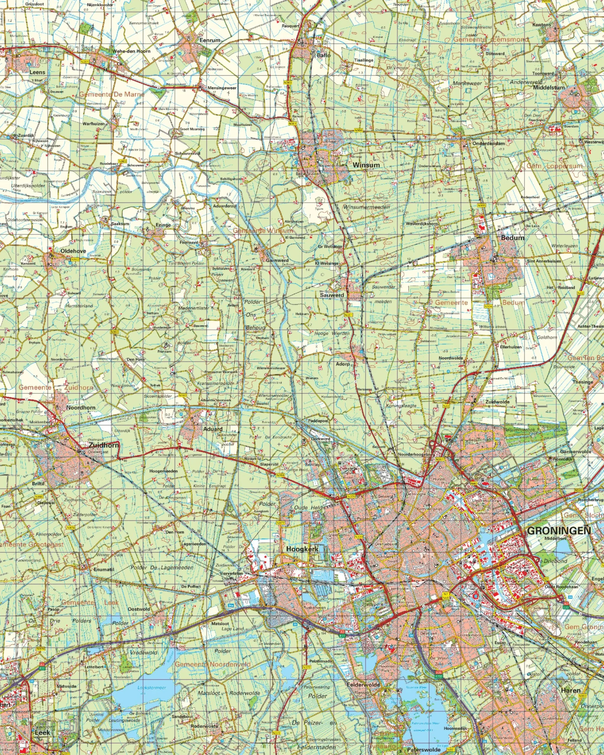 Topografische Kaart 7 West Groningen