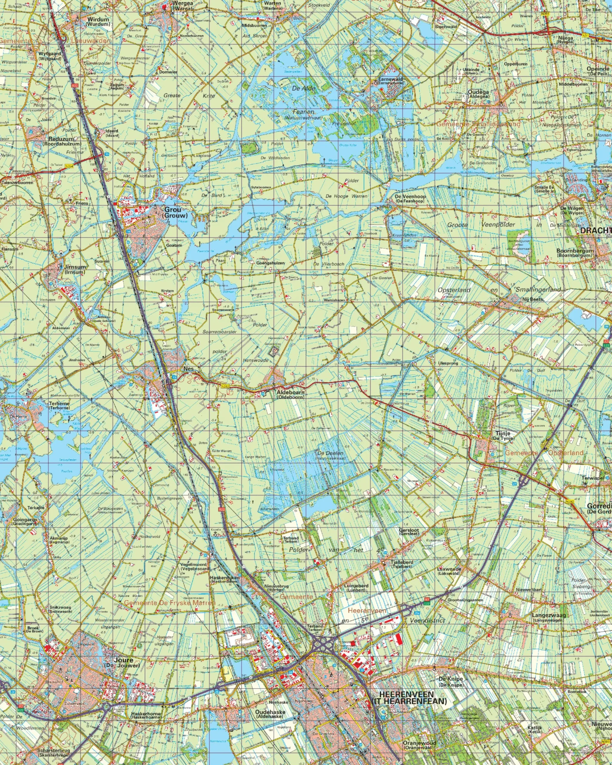 Topografische Kaart 11 West Heerenveen