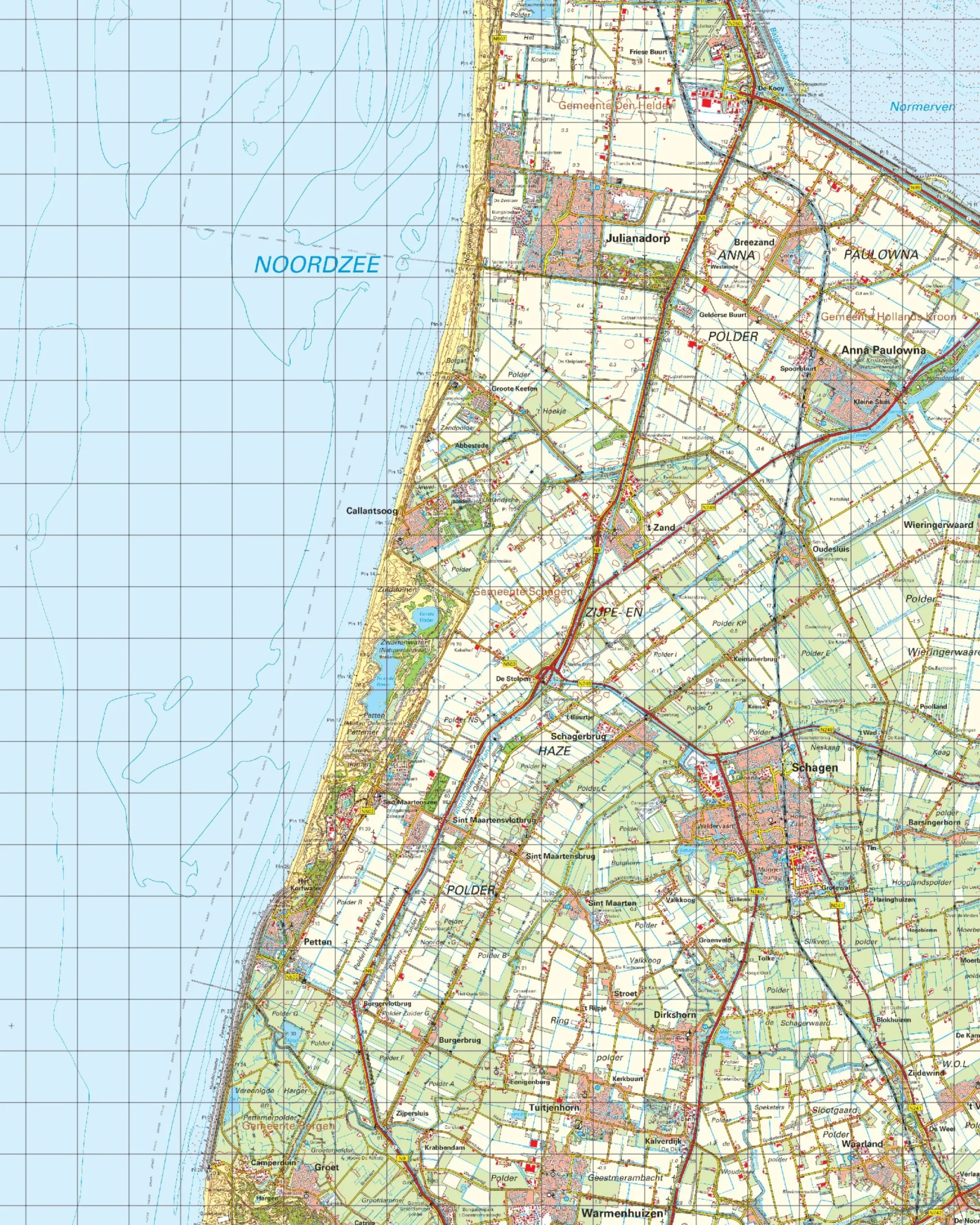 Topografische Kaart 14 West Medemblik