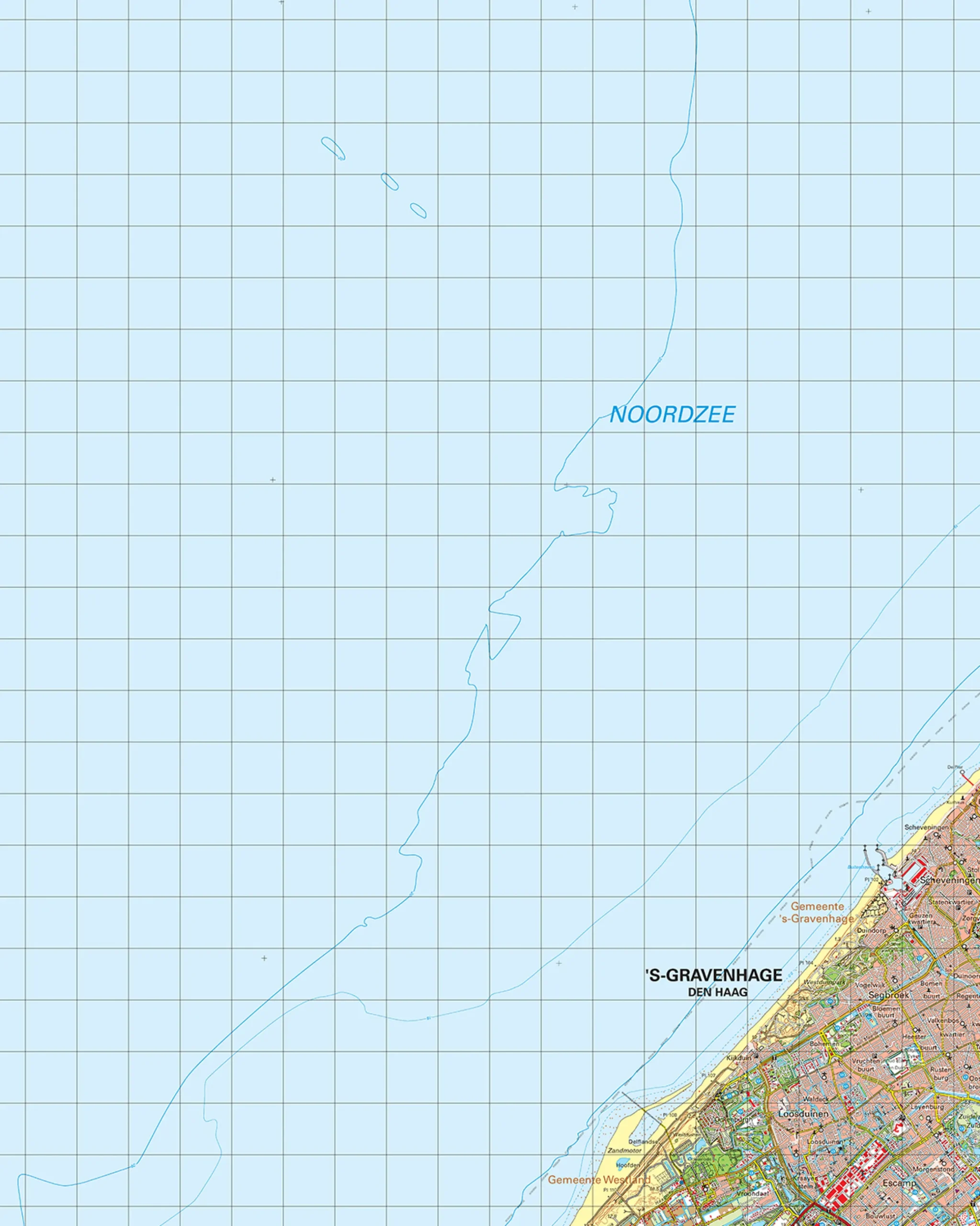 Topografische Kaart 30 West ‘s-Gravenhage