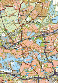 Topografische kaart Zuid-Holland 1:100.000 – 1478
