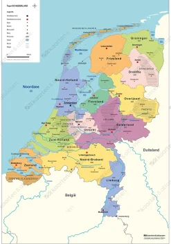 TOPO100 Schoolkaart Nederland 1835