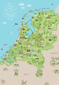 Vrolijke Cultuurkaart van Nederland 693
