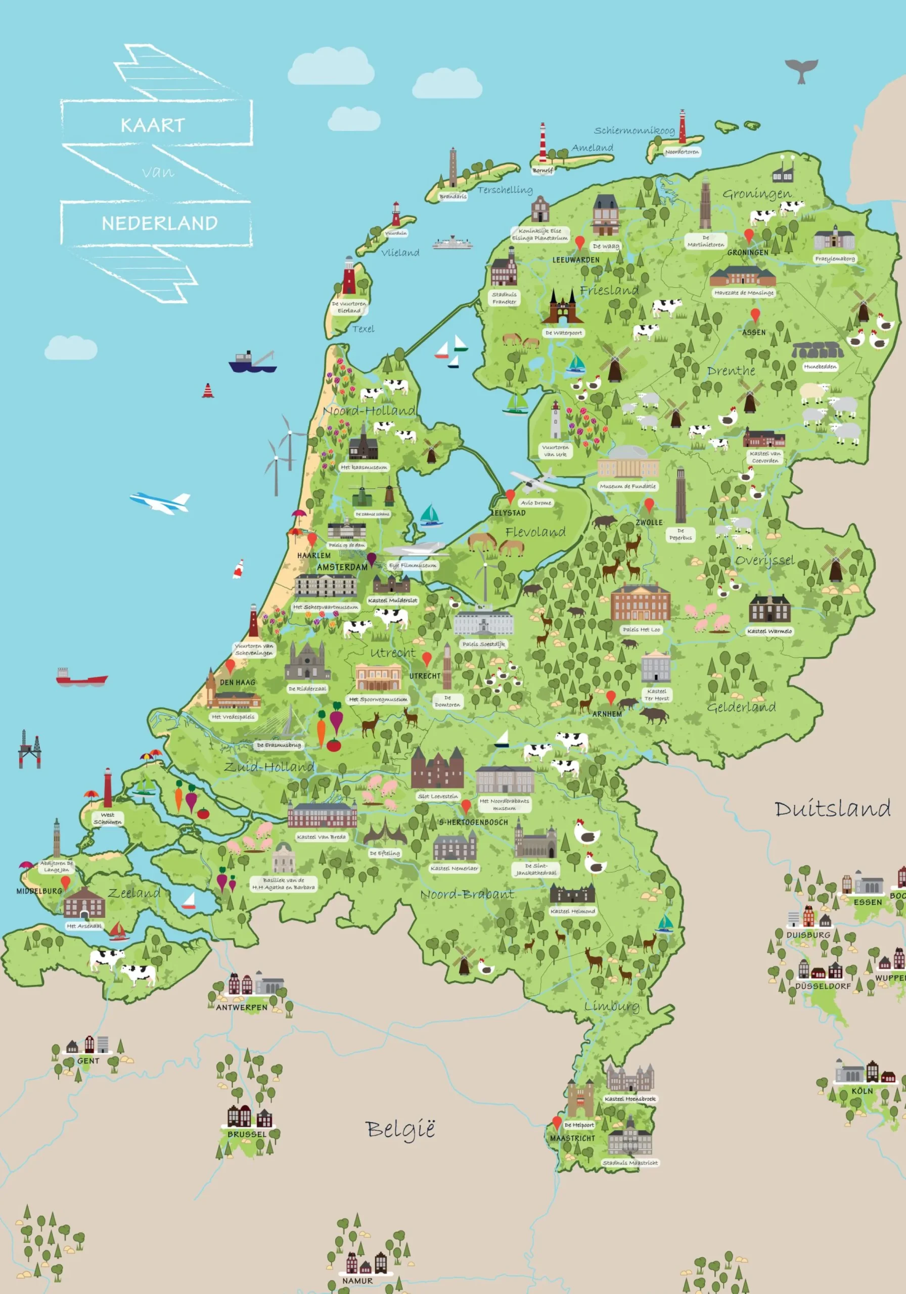 Vrolijke Cultuurkaart van Nederland 693