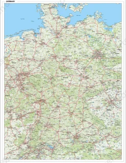 Wegenkaart Duitsland 1416