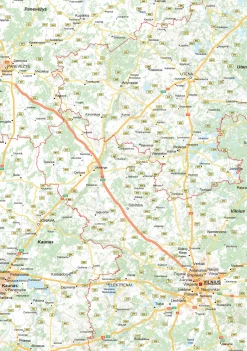 Wegenkaart Litouwen 1368