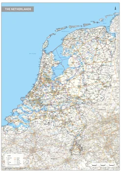 Wegenkaart Nederland 1590