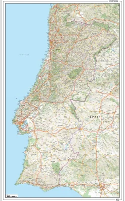 Wegenkaart Portugal 1373