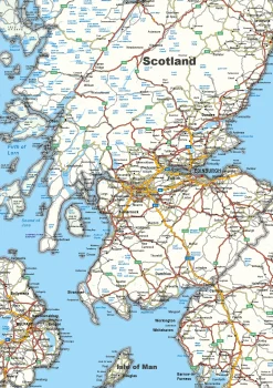 Wegenkaart Verenigd Koninkrijk en Ierland 1598