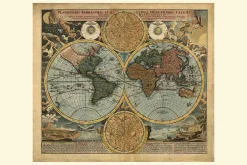 Wereldkaart Anno 1716 Johann Baptist Homann