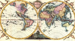 Wereldkaart Anno 1780 Kitchin