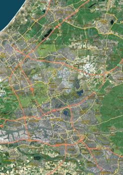 Zuid-Holland Satellietkaart 1650
